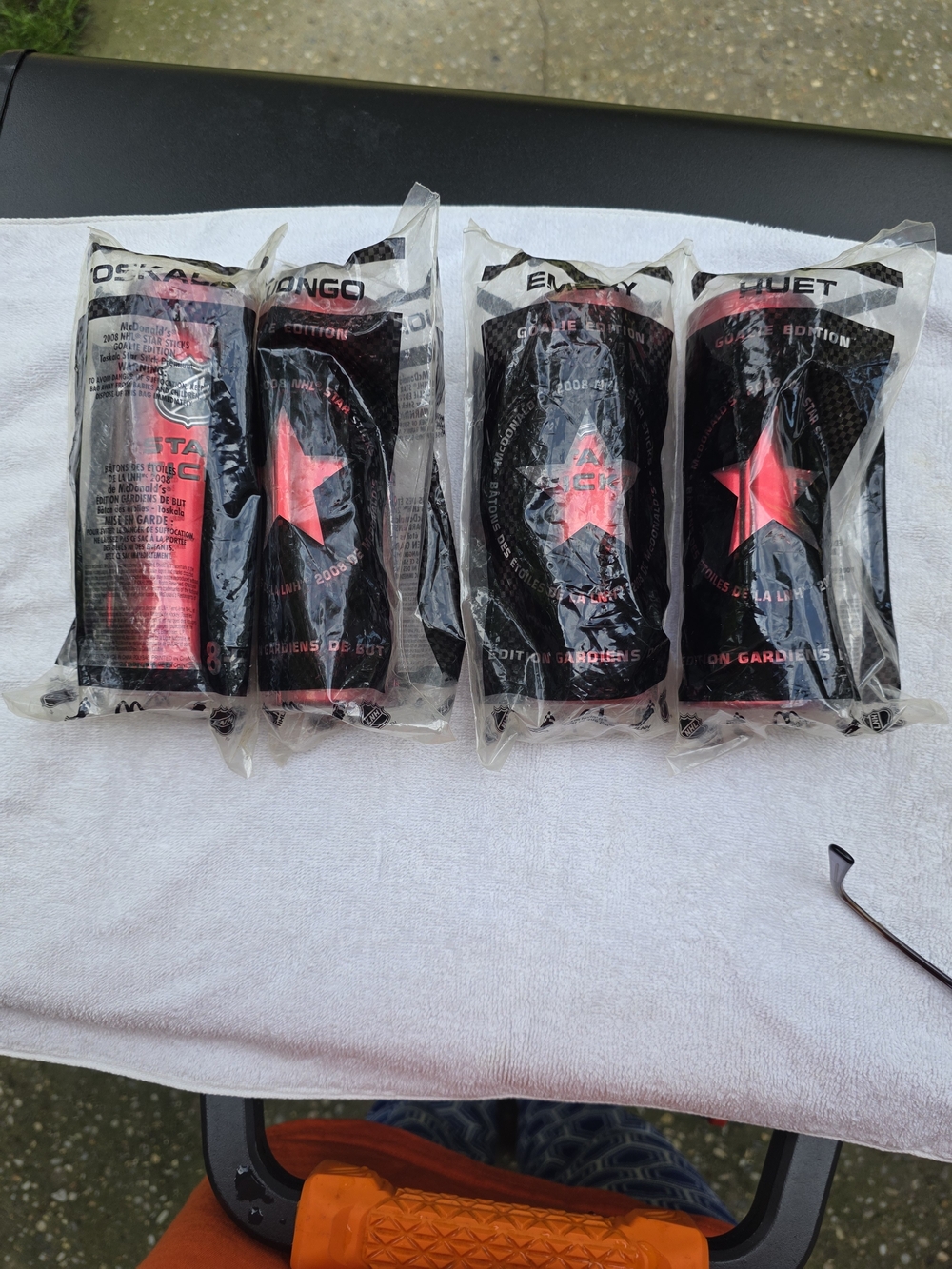 McDonalds Red Star Graphic Canisters - Set of 4. Goalie Lot